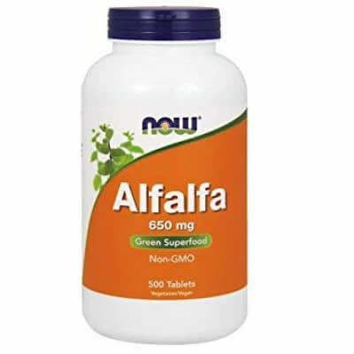 NOW Alfalfa 650mg- 500 comprimate