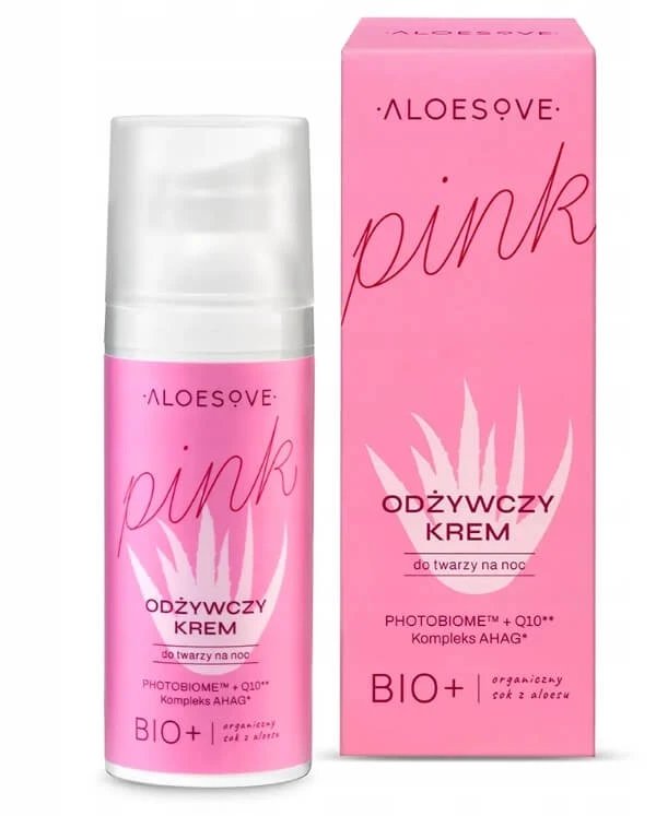 Aloesove Pink Rich Face Cream Cremă de noapte rehidratantă, 50 ml