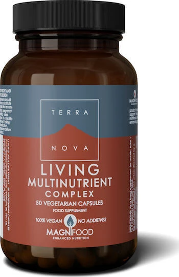 TerraNova Living Multinutrient Complex Multivitamină pentru Energie 900mg 50 capsule veget