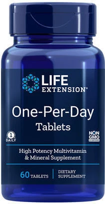 Life Extension One-Per-Day Multivitamină pentru Energie 60 Tablete