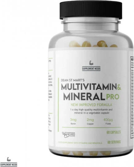 Supplement Needs Multivitamin & Mineral Pro Multivitamină pentru Energie & Întărirea Sistemului Imunitar 30 capace