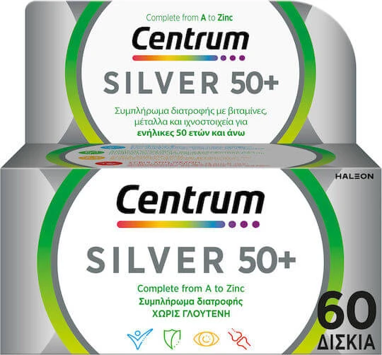 Centrum Silver 50+ Multivitamină pentru Întărirea Sistemului Imunitar 60 Tablete