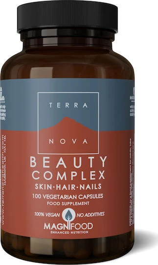 TerraNova Beauty Complex Skin Hair Nails Supliment pentru Sănătatea Articulațiilor & Oaselor 100 capsule veget