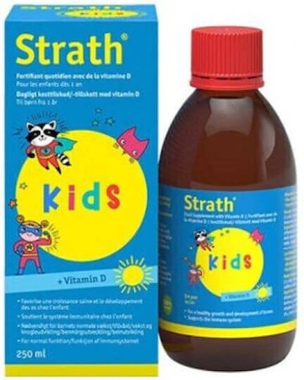 Strath Kids Multivitamină pentru Întărirea Sistemului Imunitar & Sănătatea Oaselor E-commerce site 250ml