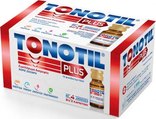 Tonotil Plus Multivitamină 10 fiole + 30% produs (10+3) pentru Energie