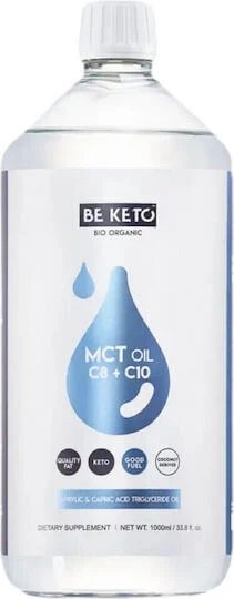 BeKeto MCT Oil C8 + C10 Supliment pentru Memorie 1000ml Nucă de cocos