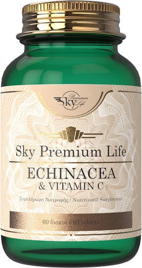 Sky Premium Life Echinacea & C 500mg Supliment pentru Întărirea Sistemului Imunitar 60 file