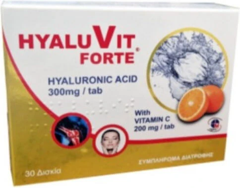 Medichrom Hyaluvit Forte 300mg Supliment pentru Sănătatea Articulațiilor & Oaselor 30 file
