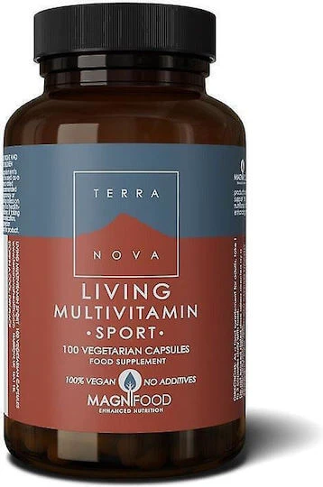 TerraNova Living Multivitamin Sport Multivitamină pentru Energie 100 capsule veget