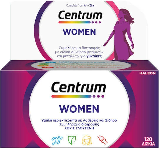 Centrum Women 4 Months Multivitamină for Women for up to 4 Months of Nutritional Support