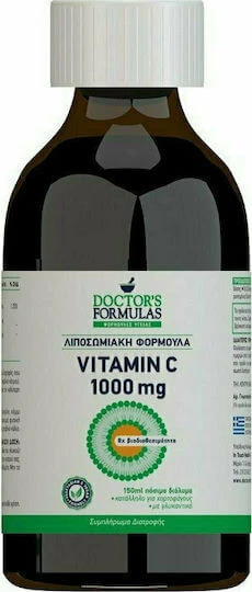 Doctor's Formulas Vitamin C Vitamina Formula lipozomală pentru Întărirea Sistemului Imunitar, Pielea & Acțiune Antioxidantă 1000mg 150ml