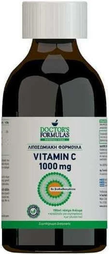 Doctor's Formulas Vitamin C Liposomal Vitamina pentru Întărirea Sistemului Imunitar, Pielea & Acțiune Antioxidantă 1000mg 150ml