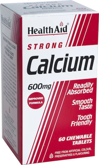 Health Aid Strong Calciu 600mg 60 tablete masticabile