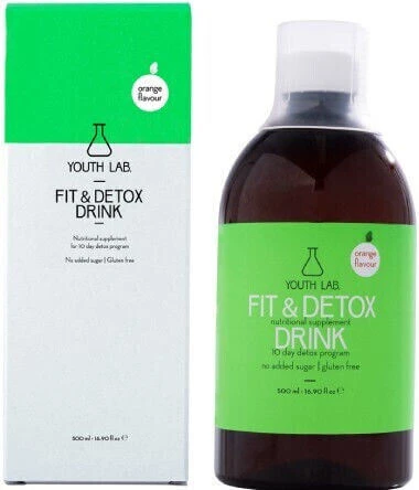Youth Lab. Fit & Detox Drink Supliment pentru Slăbire 500ml Portocaliu