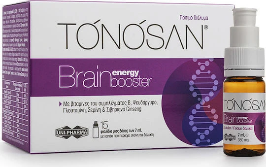 UNI-PHARMA Tonosan Brain Energy Booster Supliment pentru Memorie 15 x 0ml