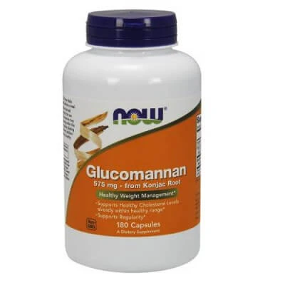 Now Foods Glucomannan 575 mg, 180 capsule