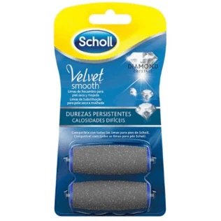 Scholl Velvet Smooth Diamond Crystals Stubborn Hardness File Refill (2pcs)