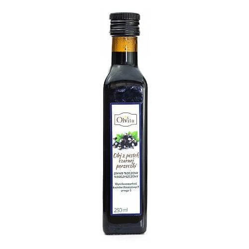 OLVITA Ulei de semințe de coacăz negru presat la rece, 250 ml