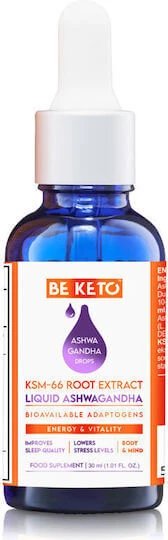 BeKeto Tinctură Ashwagandha KSM-66 30ml