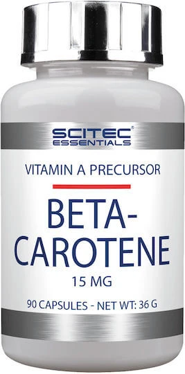 Scitec Nutrition Beta Carotene Vitamina pentru Părul, Pielea & Acțiune Antioxidantă 90 capace