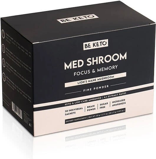 BeKeto Med Shroom Supliment pentru Memorie 30 pliculețe