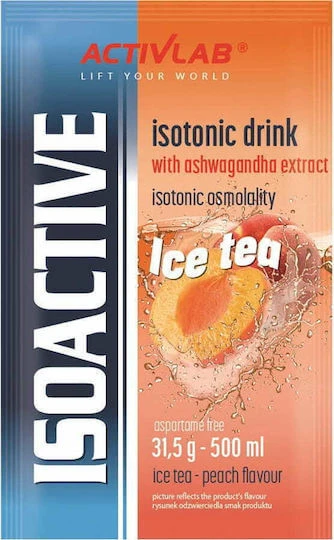 ActivLab IsoActive Isotonic Drink with Ashwagandha Extract Ceai de piersici 31.5gr