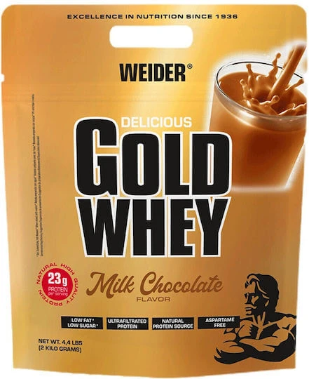 Weider Gold Whey Proteină Din Zer cu Aromă Ciocolată cu lapte 2kg