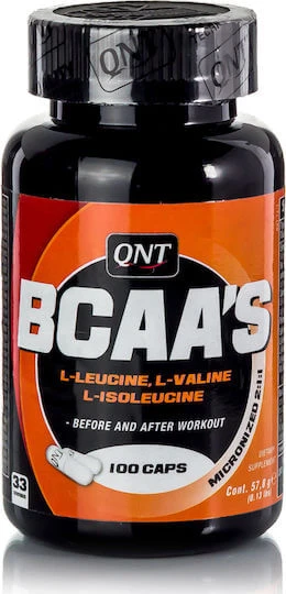 QNT BCAA's + Vit. B6 100 Capsule Unflavoured