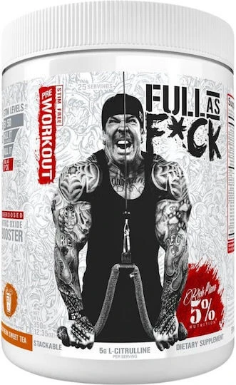 Rich Piana 5% Nutrition Rich Piana Full As F*ck Supliment Pre Workout 350gr 200ml Southern Sweet Tea