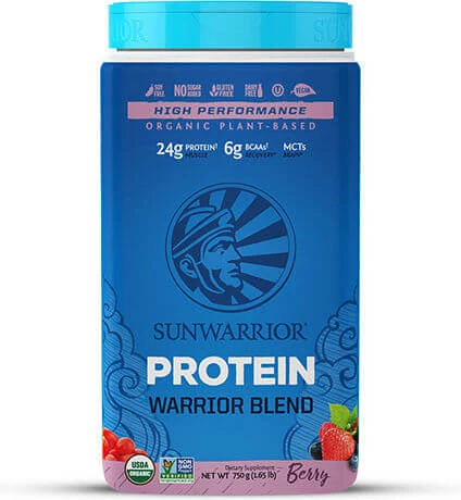 Sunwarrior Warrior Blend Organic Fara lactoza cu Aromă Berry 750gr