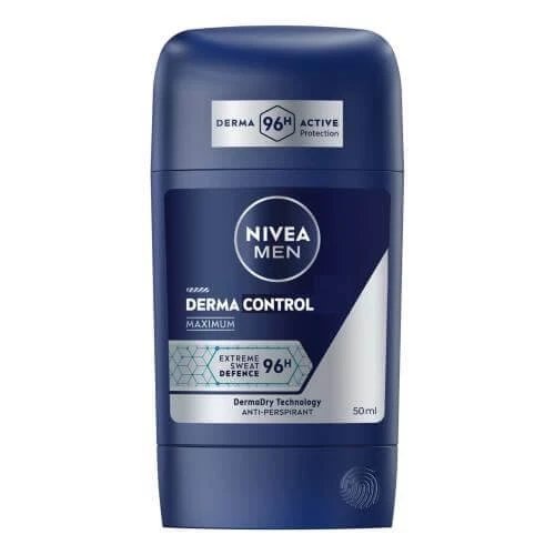 Nivea Men Derma Control Antiperspirant stick pentru bărbați, 50 ml