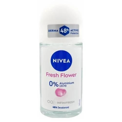 Nivea Deodorant Roll-on cu flori proaspete, 50 ml
