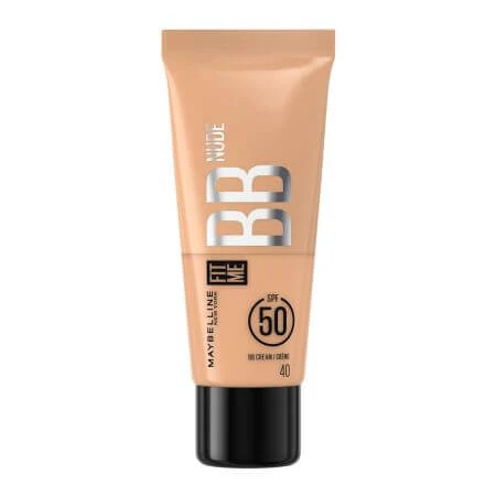 BB Cream cu SPF 50 Nude 40 Fit Me, 30 ml, Maybelline