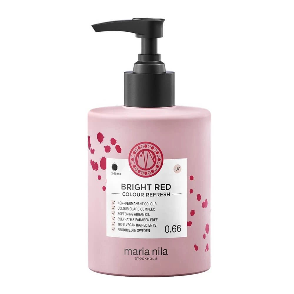 Maria Nila Colour Refresh Mască colorantă pentru păr 0.66 Bright Red, 300ml
