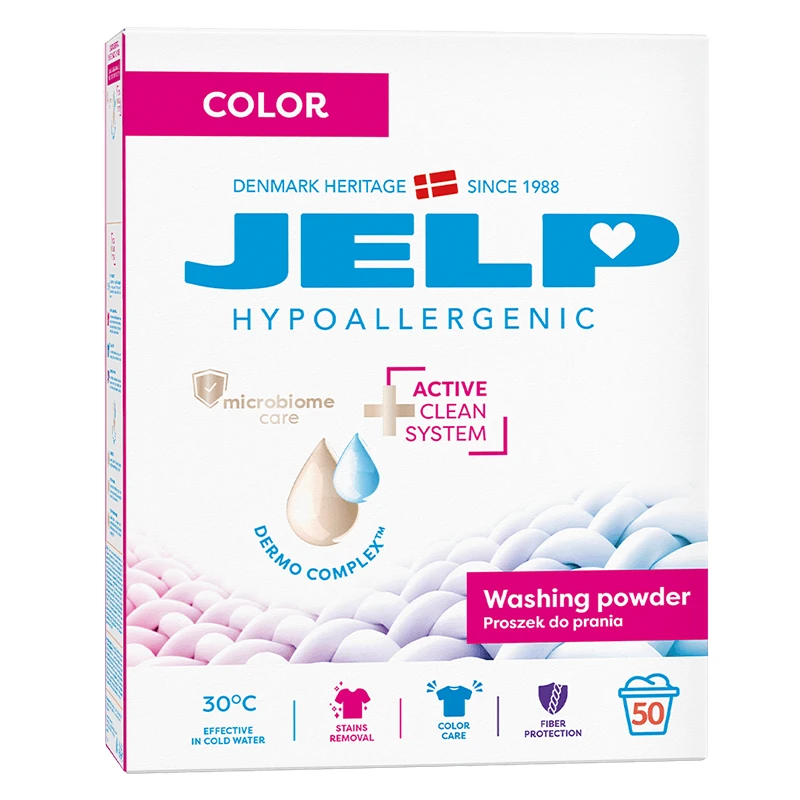 Jelp Praf de spălat hipoalergenic, culoare, 3 kg AMBALAJ CONTAMINAT