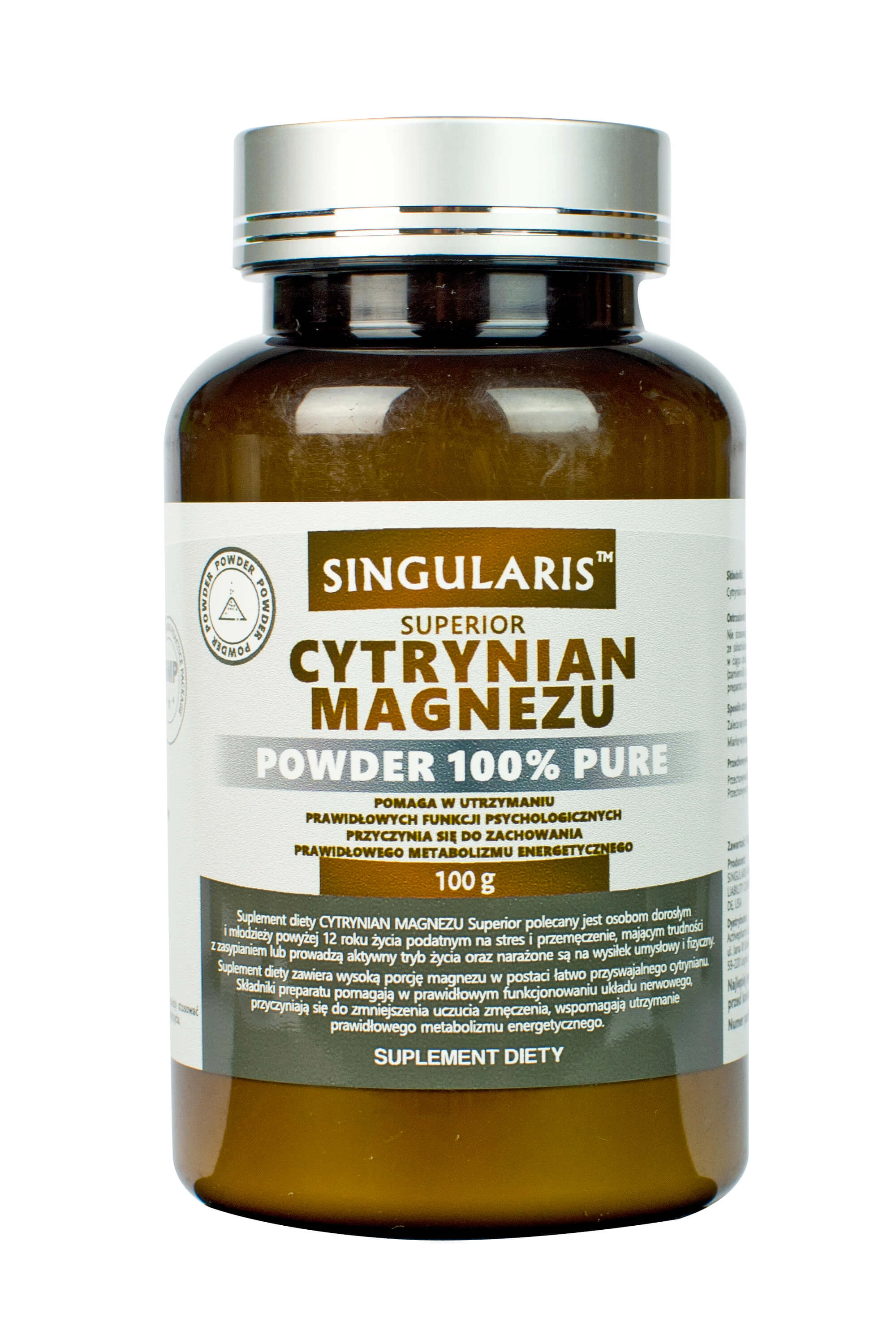 Singularis Superior pulbere de citrat de magneziu 100% pur 100g