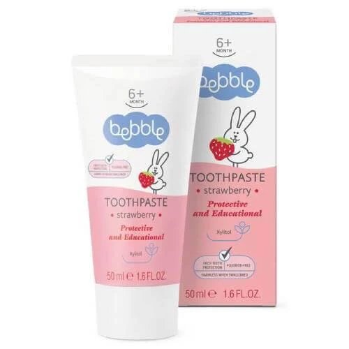 BEBBLE Pastă de dinți pentru copii cu căpșuni, 50 ml