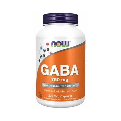 NOW Gaba 750mg, 200 capsule
