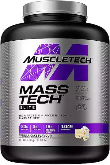 MuscleTech Mass-Tech Elite cu Creatină & Aromă Vanilla Cake 3.18kg