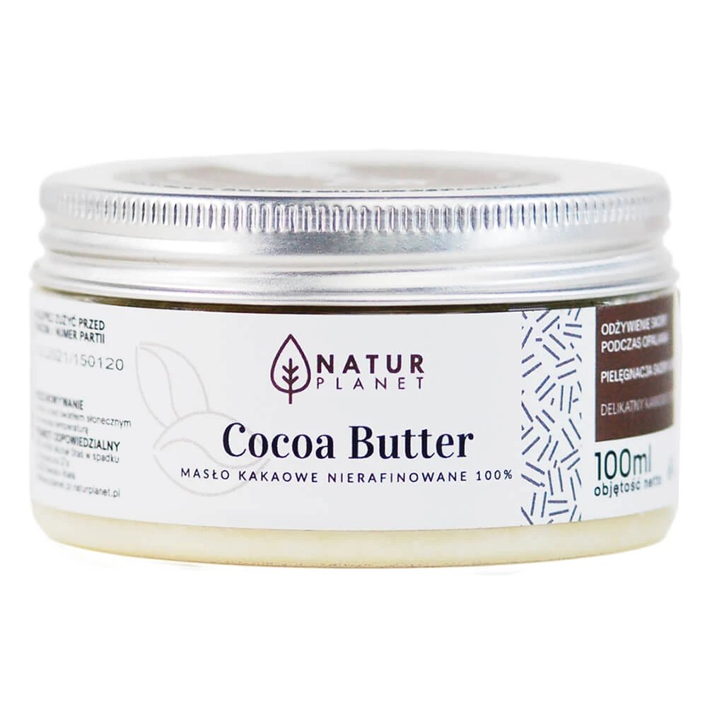 Natur Planet, unt de cacao, nerafinat 100%, 100 g