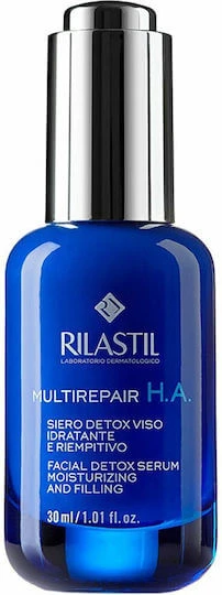 Rilastil Multirepair H.A. Serum Hidratant & Anti-îmbătrânire Pentru Față cu Acid Hialuronic pentru Detoxifiere & Tonifiere 30ml