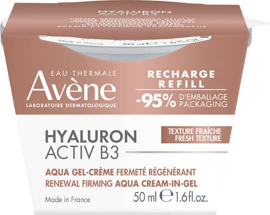 Eau Thermale Avène Hyaluron Activ B3 Gel Refill de Față pentru Anti-Îmbătrânire și Tonifiere cu Acid Hialuronic și Niacinamidă 50ml