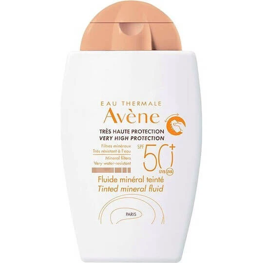 Eau Thermale Avène Fluide Mineral Teinte Cremă Minerală Waterproof de Față SPF50 cu Pigment 40ml