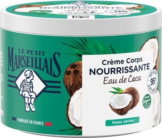 Le Petit Marseillais Crema hidratant pentru corp cu Aromă Nucă de cocos pentru piele uscată/foarte uscată 380ml