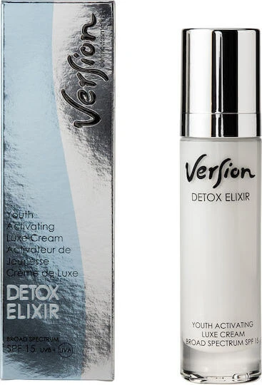 Version Detox Elixir Cremă de Fata de Zi Light cu Factor de Protecție Solară (SPF15) pentru Hidratare și Anti-îmbătrânire 50ml