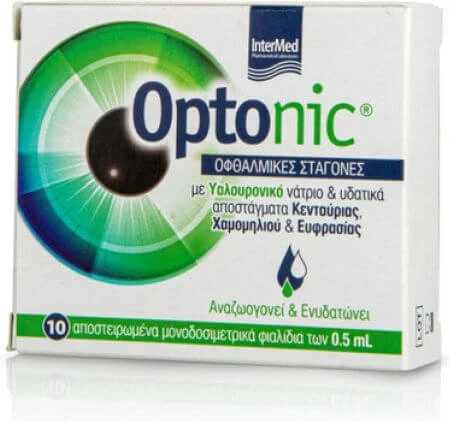 InterMed Optonic Picături Oftalmice cu Acid Hialuronic pentru Ochi Uscat 5ml
