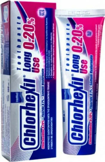 InterMed Chlorhexil 0.20% Long Use Pastă de dinți pentru Placă bacteriană 100ml