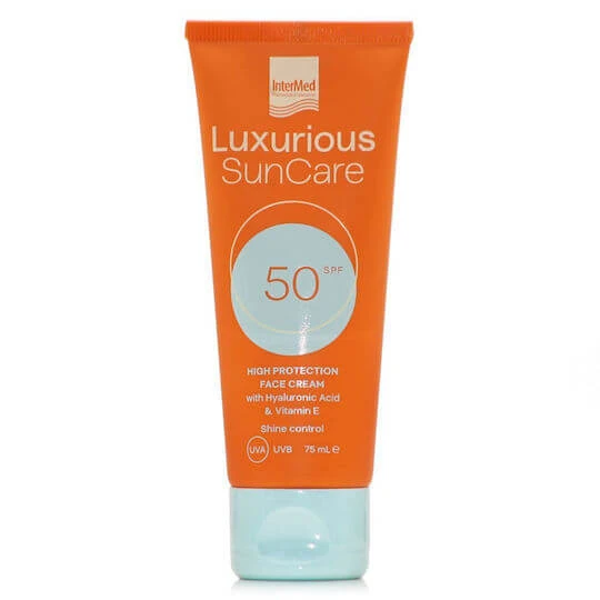 InterMed Luxurious Suncare Cremă Antisolară de Față SPF50 75ml