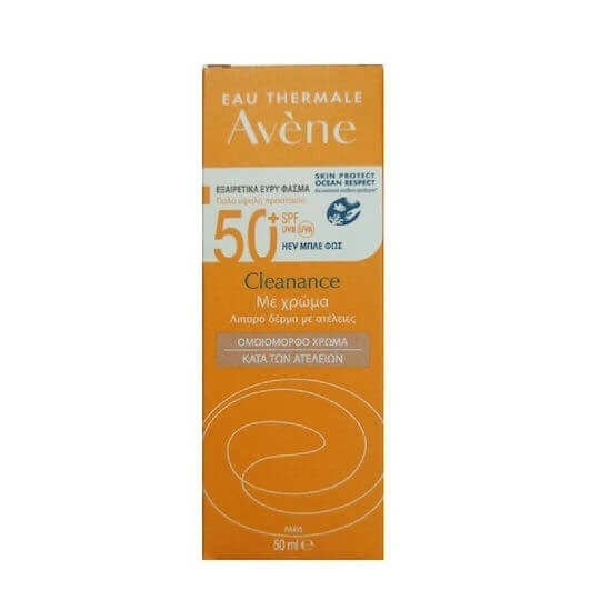 Eau Thermale Avène Clenance Anti-Imperfections Cremă Solară Colorată Pentru Față SPF50 cu Pigment 50ml