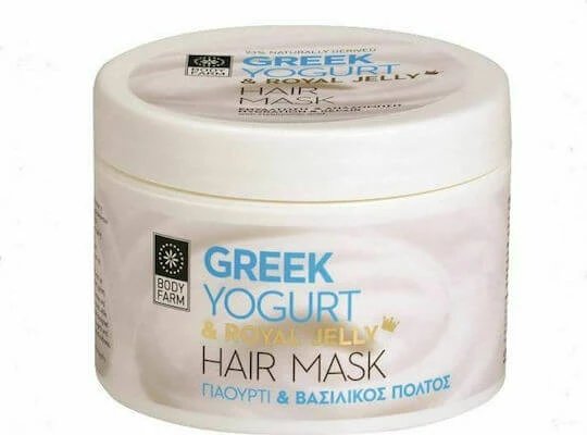 Bodyfarm Greek Yogurt & Royal Jelly Hair Mask Mască de Păr pentru Reparare 200ml